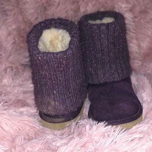 Ugg Australia purple sweater boots